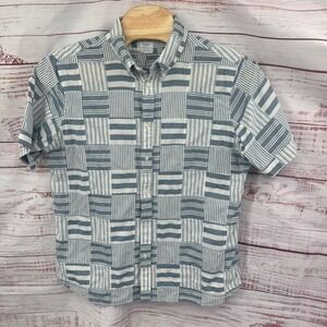 Brooks Brothers Shirt Mens XL Regent Fit Short Sleeve Button Down Patchwork